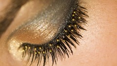 Eyes woman eyelashes eye shadow