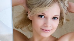 Eyes woman faces blondes models Feeona A