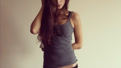 Eyes woman faces legs lingerie brunettes models boobs Russians 