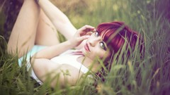 Eyes woman garrett meyers redheads panties portraits Loriel 