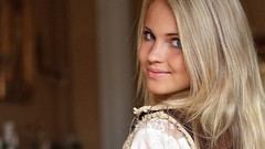 Eyes woman lips faces blondes blue eyes Norwegian Norwegian 