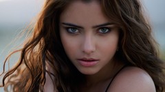 Eyes woman lips faces brunettes natanielle camargo ribiero 