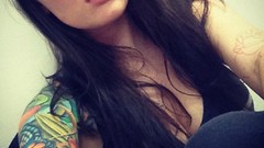 Eyes woman lips tattoos brunettes models boobs instagram Sasha 