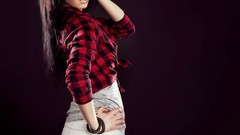 Eyes woman rocks brunettes models Russians Lena Kiera