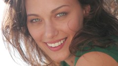 Eyes woman smiley Actress smiling gray eyes brunettes models 