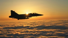 F-18 hornet sunset Aircraft