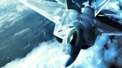 F-22 Raptor video games cyan jet-fighter video game art vehicle