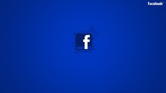 Facebook logos blue background