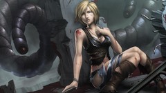 Faces blondes 3rd birthday aya brea video games torn clothing