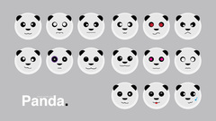 Faces face expressions gray