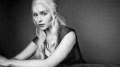 Faces monochrome Actress game of thrones TV series Daenerys 