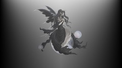 Fairies fantasy art dark grey