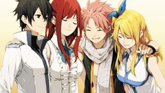 Fairy tail Scarlet Erza Fullbuster Gray Dragneel Natsu 