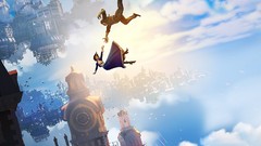 Falling bioshock infinite video games booker dewitt Elizabeth 