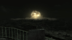 fallout 3 screen shot atomic bomb video games dark apocalyptic