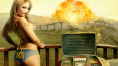 Fallout nuclear explosion