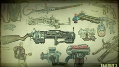 Fallout weapons concept art