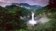 Falls rivers amazon Ecuador