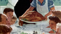 Family food Tables Thanksgiving