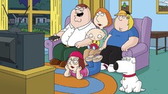 Family Guy couch television remote control lois griffin chris 