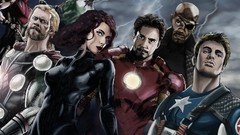 Fan art thor Nick Fury tony stark artwork steve rogers clint 
