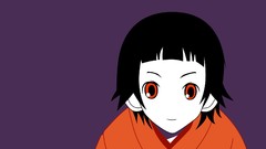 Fangs red eyes faces anime girls short hair sayonara zetsubou 