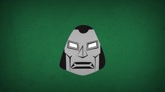 Fantastic Four green background villains minimalistic blo0p dr 