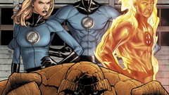 Fantastic Four human torch mr fantastic invisible woman marvel 
