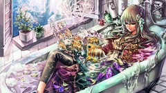 Fantasy Animals water room fish Anime window Manga bath 