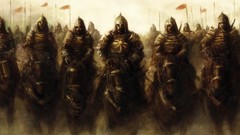 Fantasy Army Knights artwork Heathen Foray