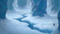 Fantasy art ice cave