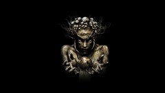 Fantasy art infected mushroom