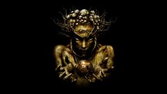 Fantasy art infected mushroom