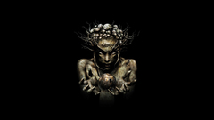 Fantasy art infected mushroom