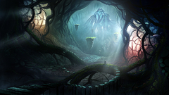 Fantasy art underground artwork