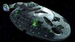 Fantasy artwork fantasy art starship Borg Star Trek Voyager USS 