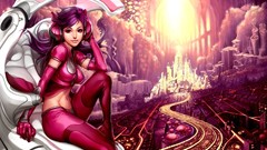 Fantasy cityscapes buildings artwork