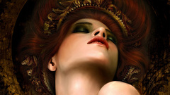 Fantasy dark alone woman