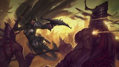 Fantasy demon hunter artwork