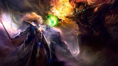 Fantasy demons Wizards 3d