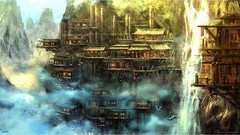 Fantasy drawings artwork digital art Zhou Peng