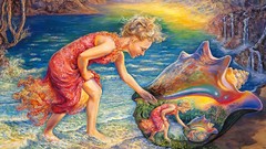 Fantasy dreams paintings Discovery josephine wall fantasy art 