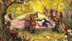 Fantasy dreams paintings snow-white josephine wall fantasy art 