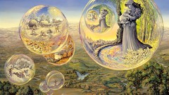 Fantasy dreams seasons bubbles paintings josephine wall fantasy 