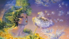 Fantasy dreams time paintings flies josephine wall fantasy art 