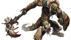 Fantasy Earth Warriors lizards digital art fantasy art 