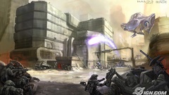 Fantasy game halo sci-fi artwork