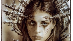 Fantasy girl Art scary announcement luis royo