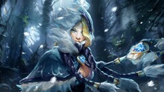 fantasy girl fantasy art blonde artwork video game art Dota