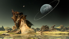 Fantasy Landscapes planets illustrations